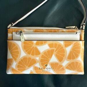 Kate Spade Citrus Print crossbody with removable pouch